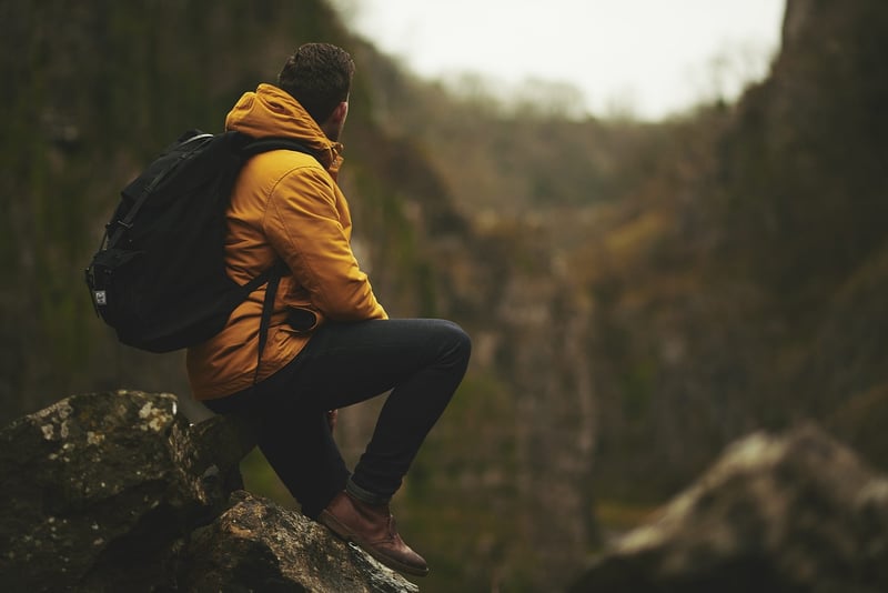 Hikers in the mountains